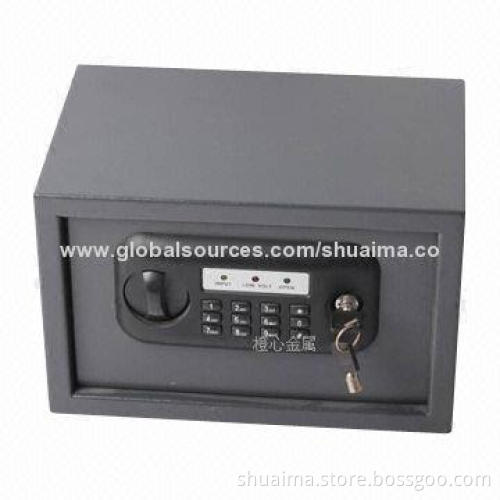 Office Electronic Safes with Two Emergency Keys, Powder-coated Interior and Exterior